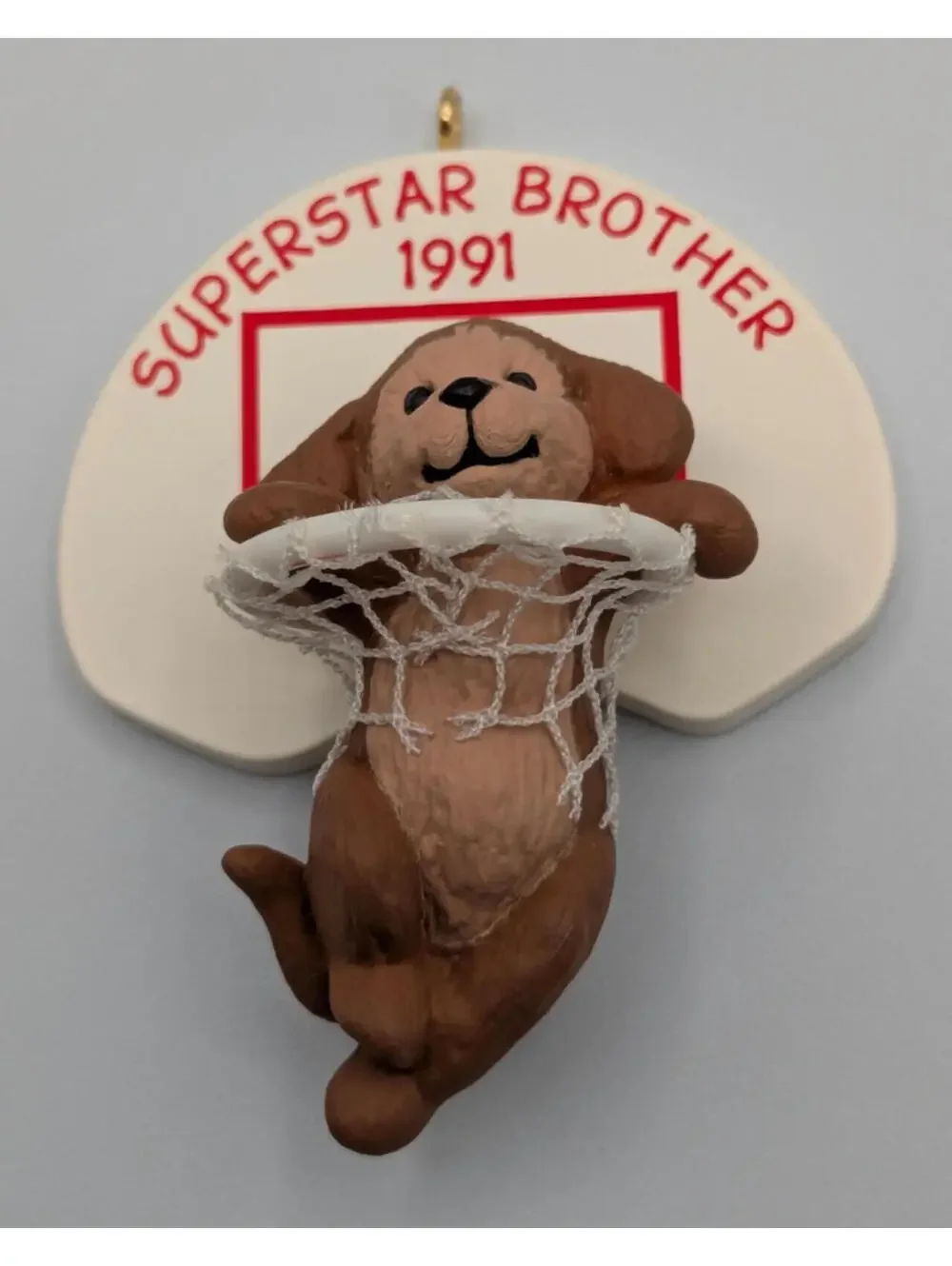 Hallmark Keepsake Superstar Brother 1991, Vintage Christmas Ornament
